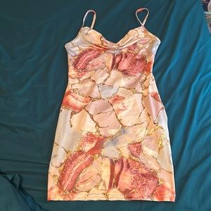Marble mini dress